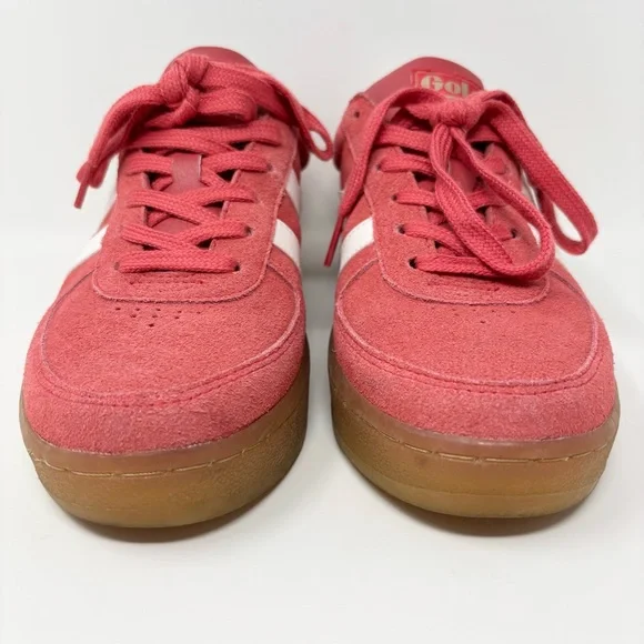 Gola Grandslam Suede Sneakers Coral/Off White/Gum Size 8 - Picture 9 of 16